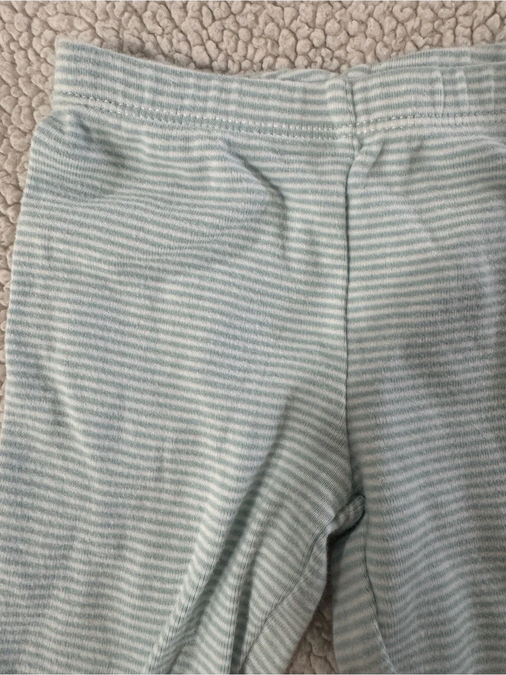 Carter's Black & Light Blue Striped Baby Leggings Duo